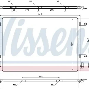 Wyjątkowa oferta Chłodnica klimatyzacji NISSENS 940139 8E0260401D